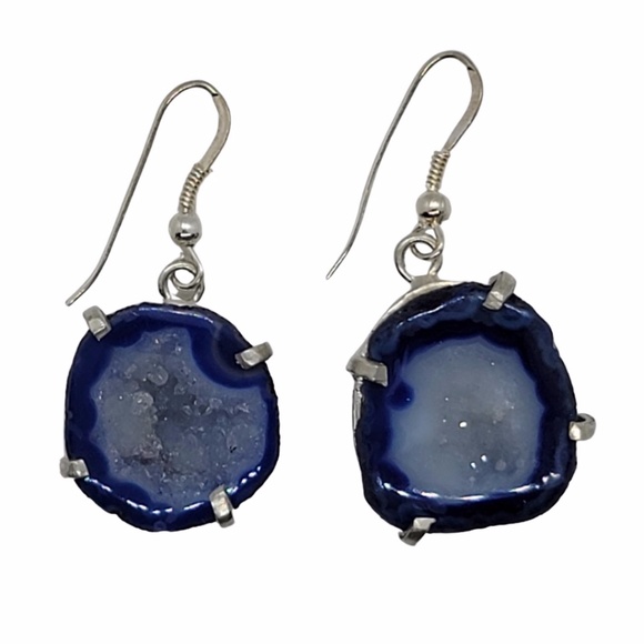 Unique Druzzy Blue Geode - Picture 1 of 1